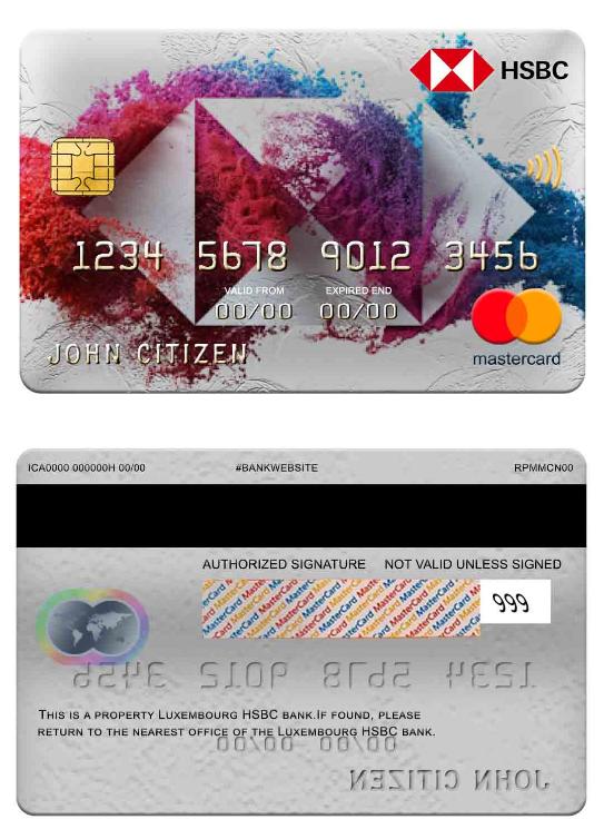Luxembourg HSBC bank mastercard